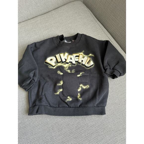 Zara PIKACHU‎ POKÉMON SWEATSHIRT size 9-12 months - Picture 1 of 5